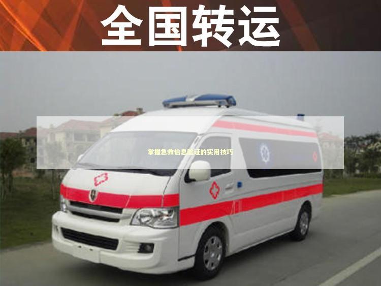 掌握急救信息验证的实用技巧